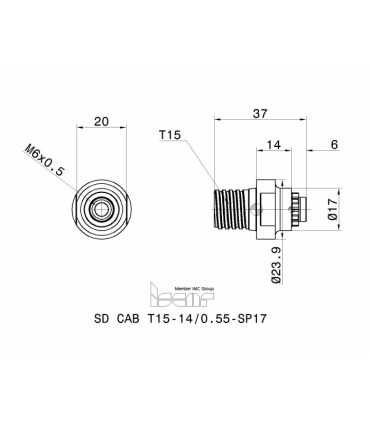 SD CAB T15-14/0.55-SP17