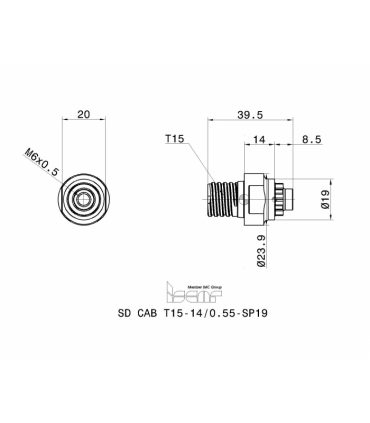 SD CAB T15-14/0.55-SP19