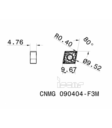 CNMG 090404-F3M IC807