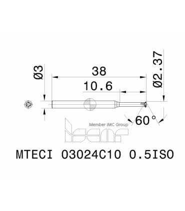 MTECI 03024C10 0.5ISO IC902