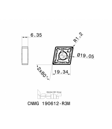 CNMG 190612-R3M IC6025