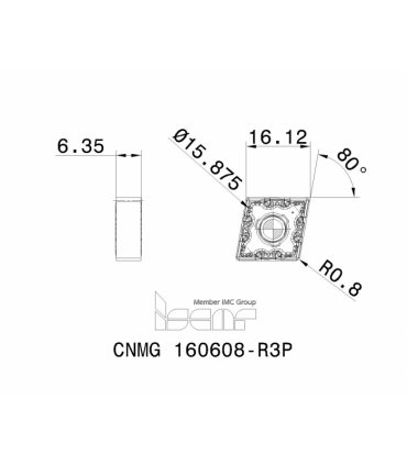 CNMG 160608-R3P IC8250