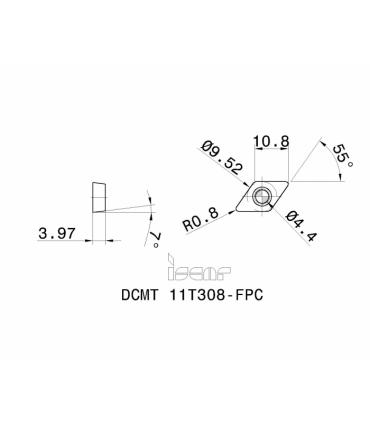DCMT 11T308-FPC IC520N