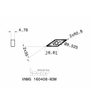 VNMG 160408-M3M IC806