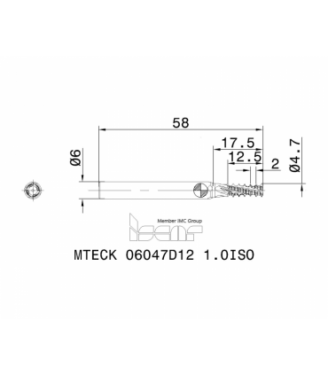 MTECK 06047D12 1.0ISO IC908