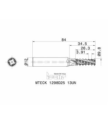 MTECK 1298D25 13UN IC908