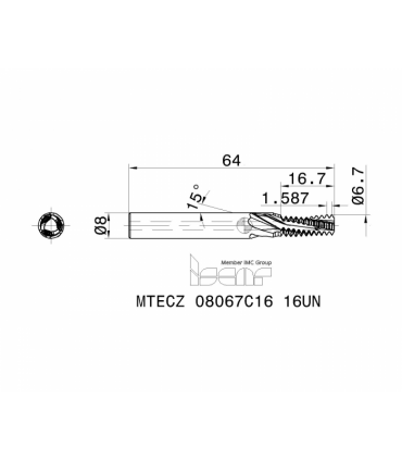 MTECZ 08067C16 16UN IC908