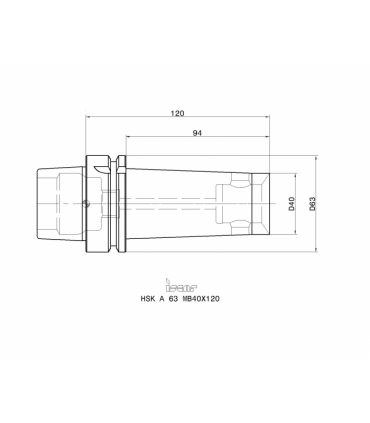 HSK A63 MB40X120