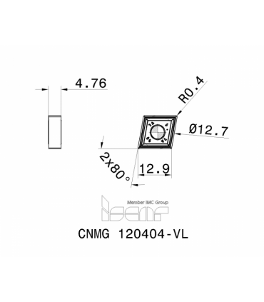 CNMG 120404-VL IC806