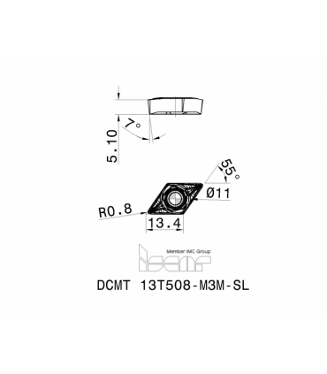 DCMT 13T508-M3M-SL IC6015