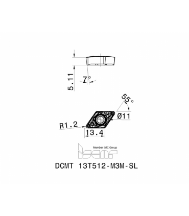 DCMT 13T512-M3M-SL IC6025