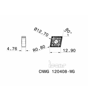 CNMG 120408-WG IC428