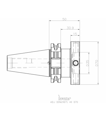 ADJ DIN69871 40 D70
