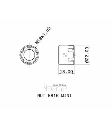 NUT ER16 MINI