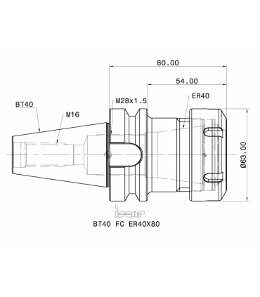 BT40 FC ER40X80