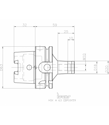 HSK A63 ODP10X59