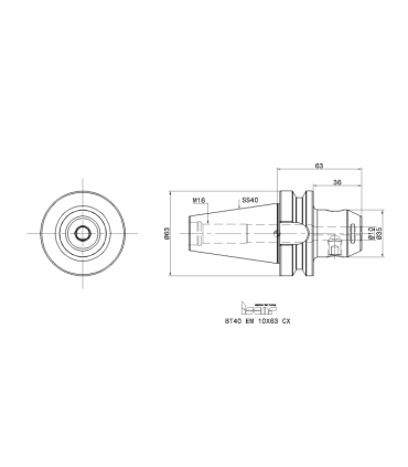 BT40 EM 10X63 CX
