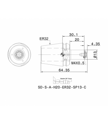 SD-S-A-H20-ER32-SP13-C