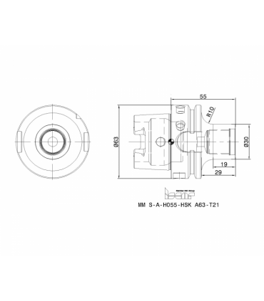 MM S-A-H055-HSK A63-T21