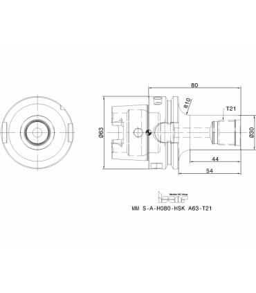 MM S-A-H080-HSK A63-T21