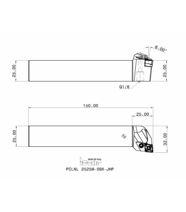 PCLNL 2525M-09X-JHP