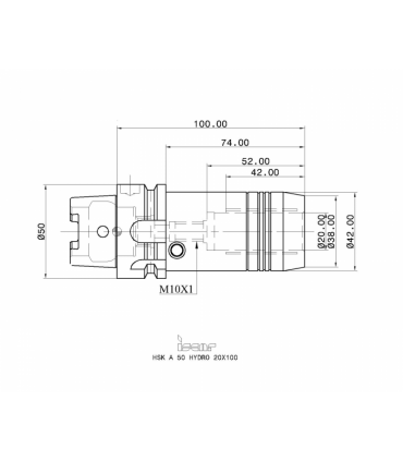 HSK A50 HYDRO 20X100