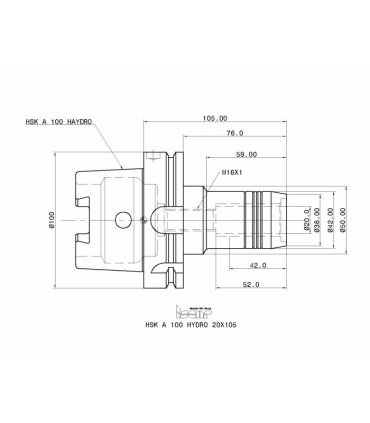 HSK A100 HYDRO 20X105