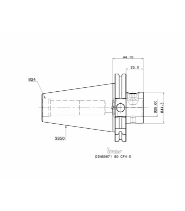 DIN69871 50 CF4-S