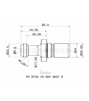 PS BT50 45 M24 MAS1 B