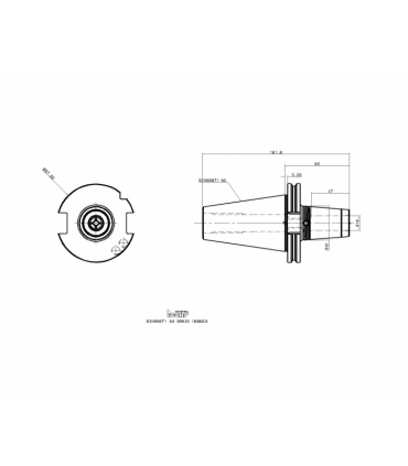 DIN69871 50 SRKIN 18X80CX