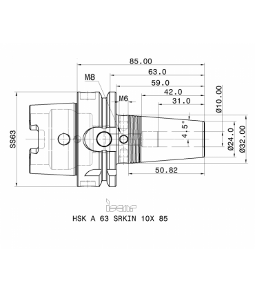 HSK A63 SRKIN10X85