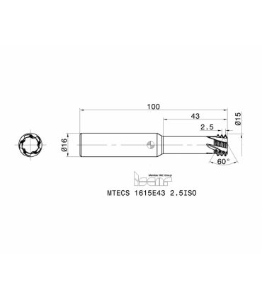 MTECS 1615E43 2.5ISO IC908