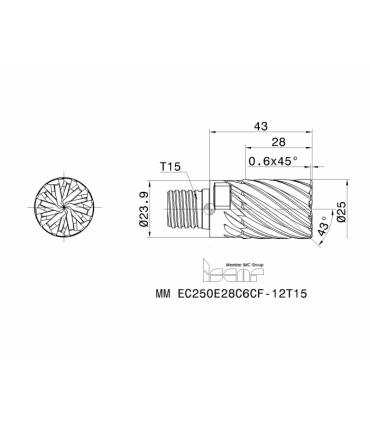 MM EC250E28C6CF-12T15 IC908