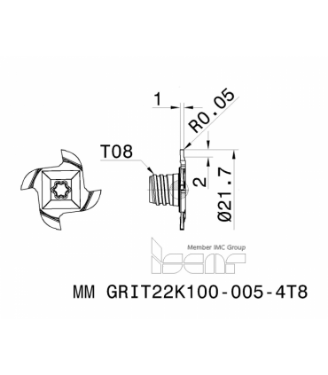 MM GRIT22K100-005-4T8 IC908