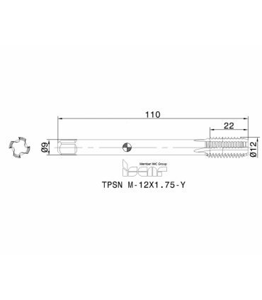 TPSN M-12X1.75-Y PMTI
