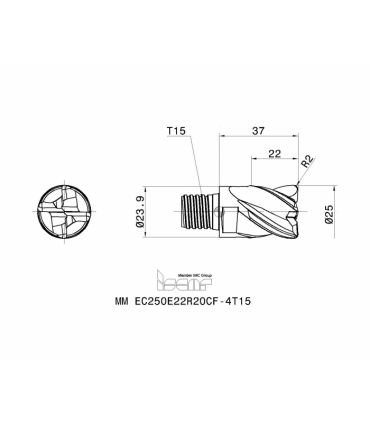 MM EC250E22R20CF-4T15 IC908