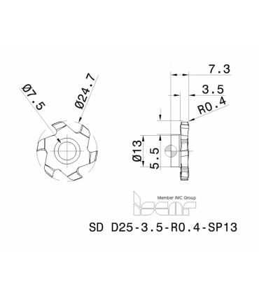 SD D25-3.5-R0.4-SP13 IC908