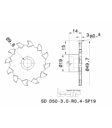 SD D50-3.0-R0.4-SP19 IC908
