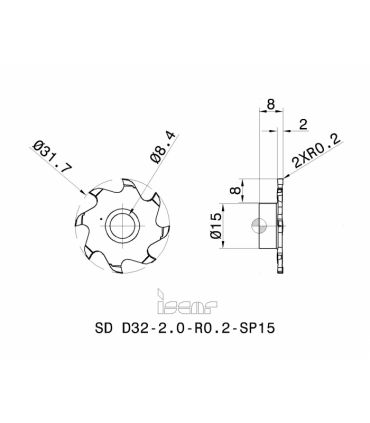 SD D32-2.0-R0.2-SP15 IC908