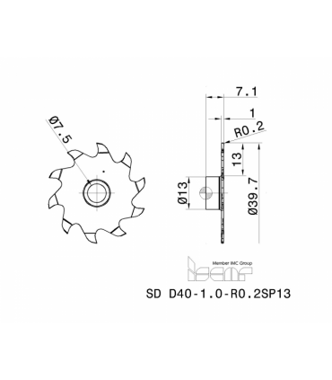 SD D40-1.0-R0.2SP13 IC908