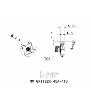 MM GRIT22K-45A-4T8 IC908