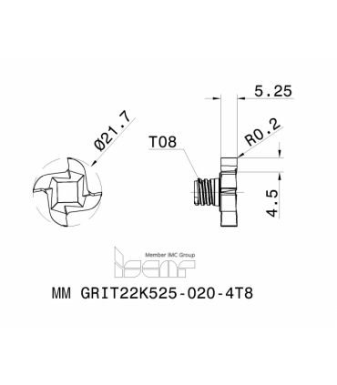 MM GRIT22K525-020-4T8 IC908