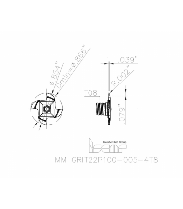 MM GRIT22P100-005-4T8 IC908