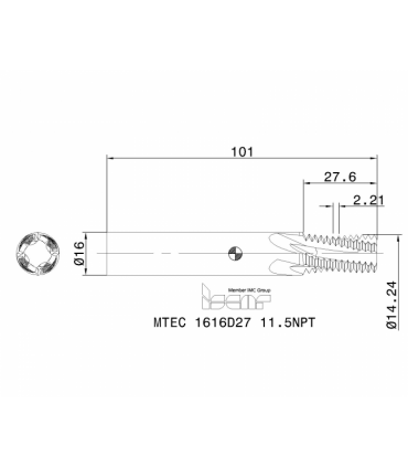 MTEC 1616D27 11.5NPT IC908