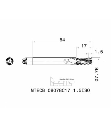 MTECB 08078C17 1.5ISO IC908