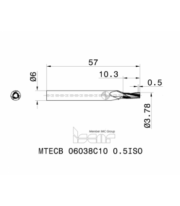 MTECB 06038C10 0.5ISO IC908