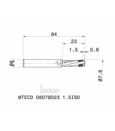 MTECD 08078D23 1.5ISO IC908