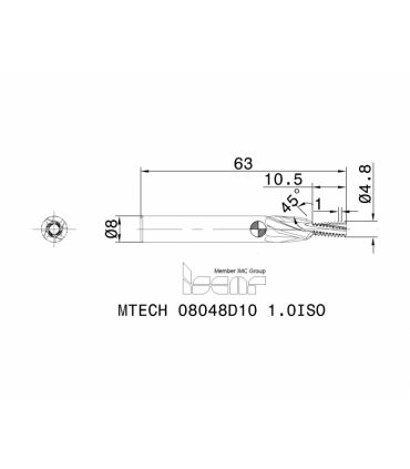 MTECH 08048D10 1.0ISO IC902