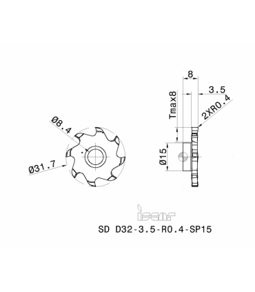 SD D32-3.5-R0.4-SP15 IC908