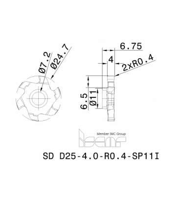 SD D25-4.0-R0.4-SP11 IC908